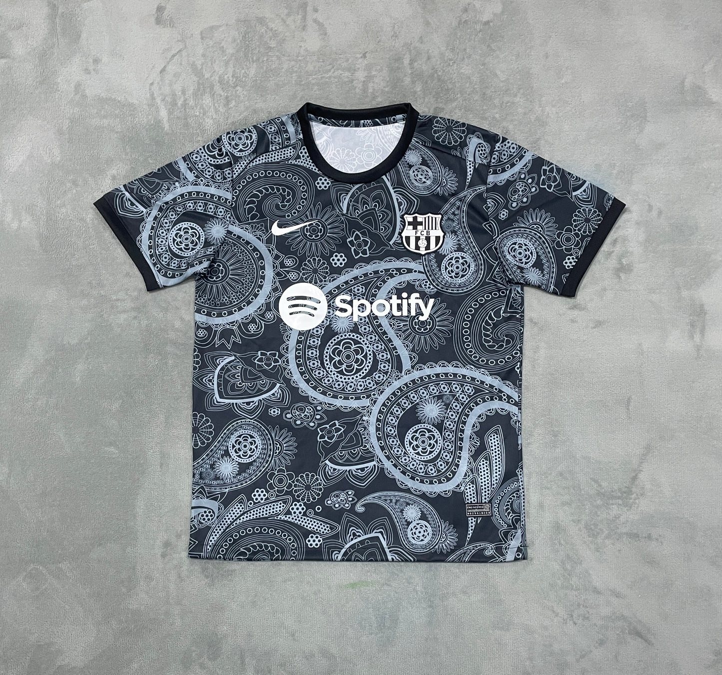 FC Barcelona Black&Gray Concept Football Shirt