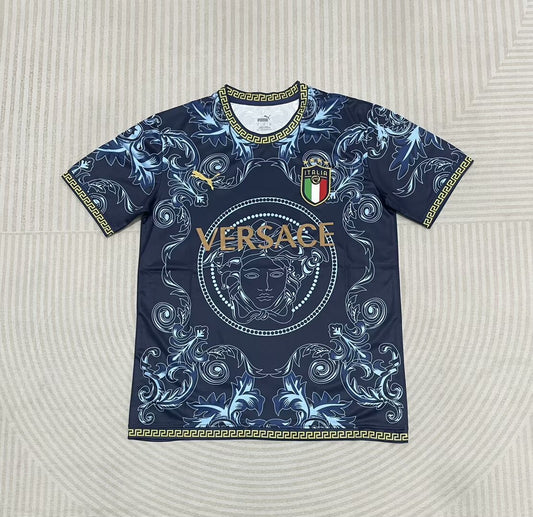 Italy Concept Versace Blue Football Shirt