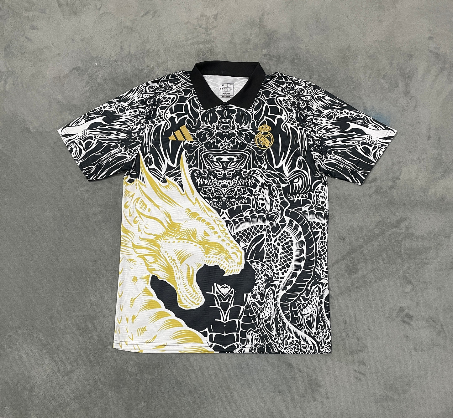 Real Madrid White Dragon Football Shirt