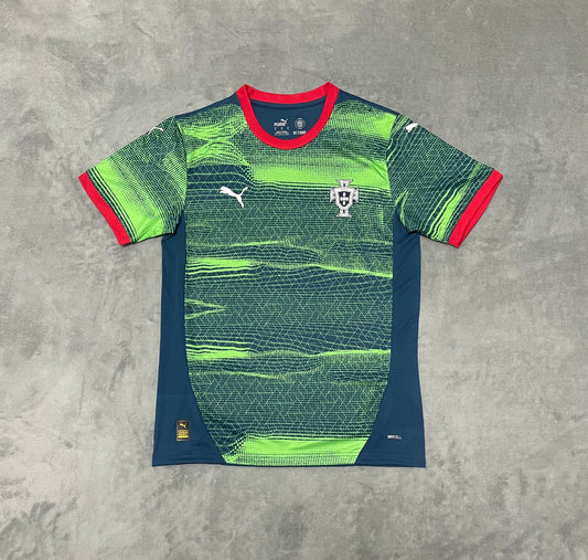 Portugal Training Green Football Shirt