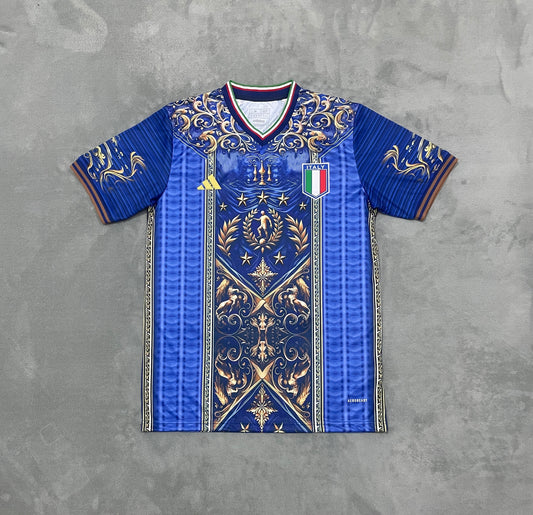 Italy Concept Blue Football Shirt