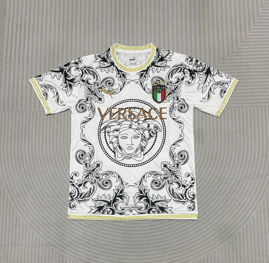 Italy Concept Versace White Football Shirt