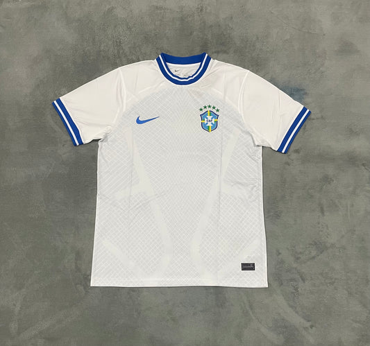 Brazil White&Blue Concept Football Shirt