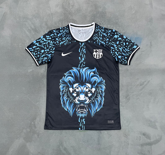 FC Barcelona Blue Lion Concept  Football Shirt