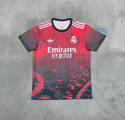 Real Madrid Red Dragon Football Shirt