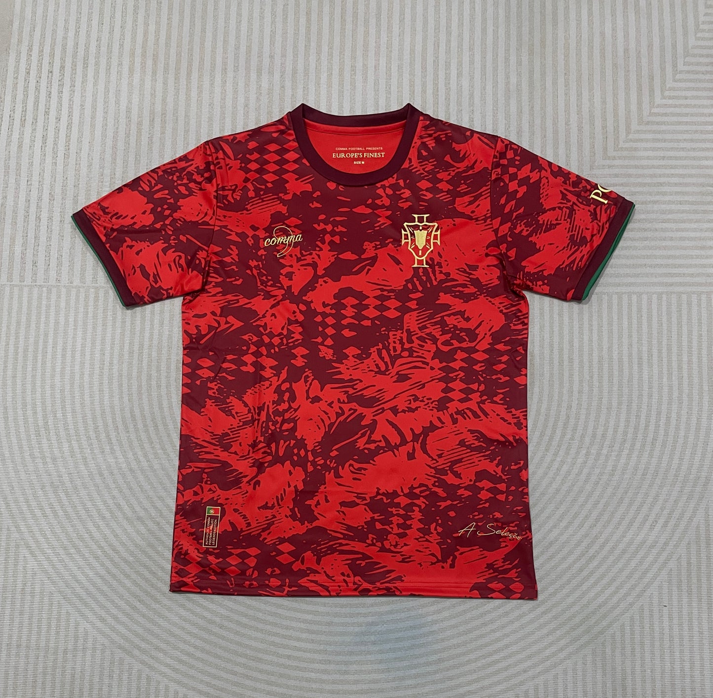 Portugal Concept Red Football Shirt