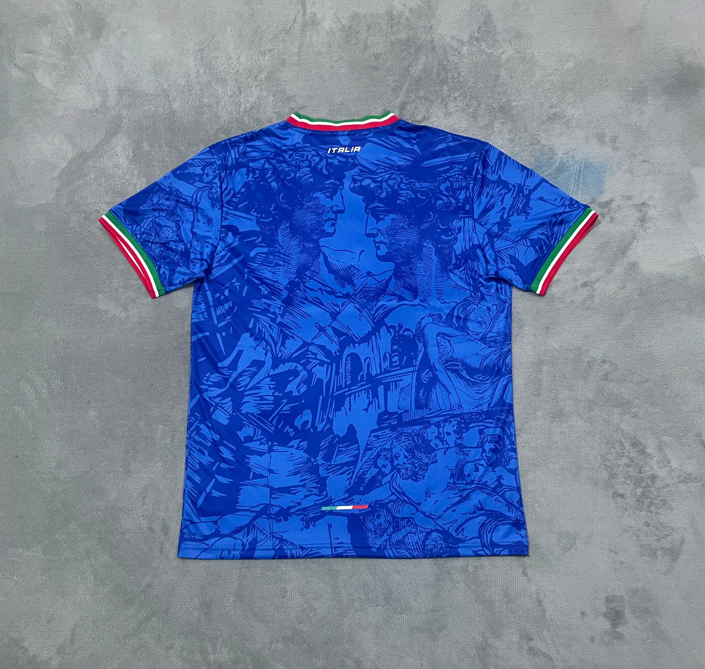 Italy Concept Blue Football Shirt