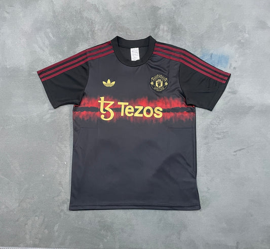 Manchester United Training Black Football Shirt