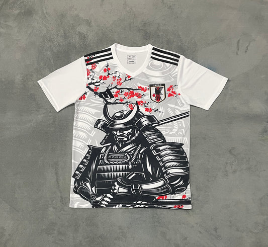 Japan "Samurai Armor" White Football Shirt