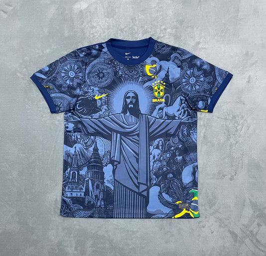 Brazil "The King Statute Blue" Football Shirt