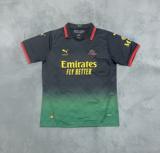 AC Milan X Off White Black Football Shirt