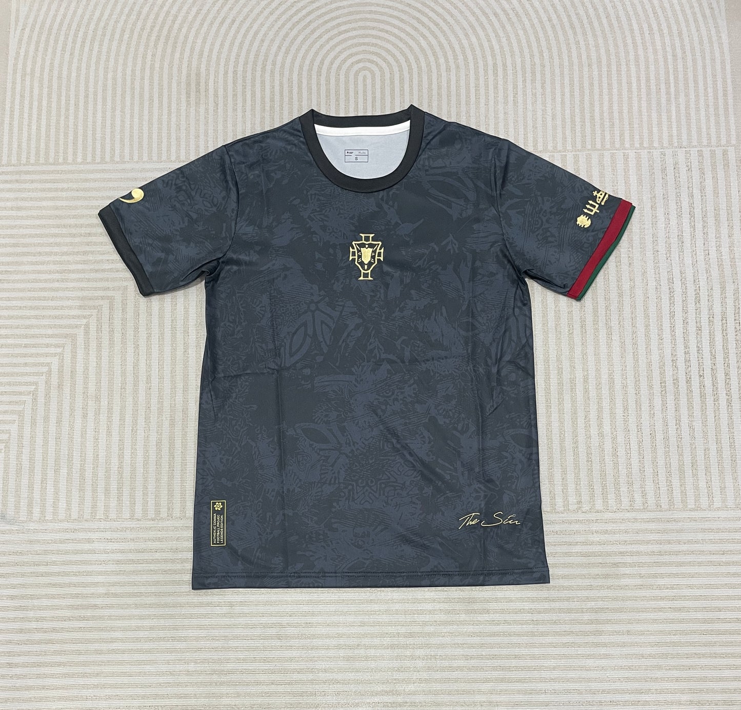 Portugal Cocept Black Football Shirt