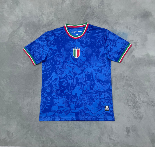 Italy Concept Blue Football Shirt