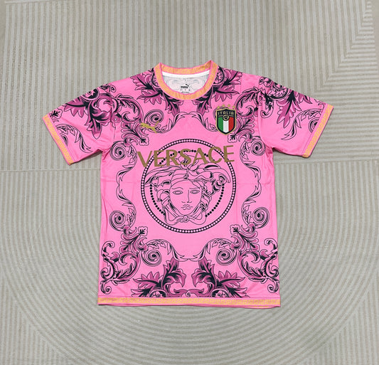 Italy Concept Versace Pink Football Shirt