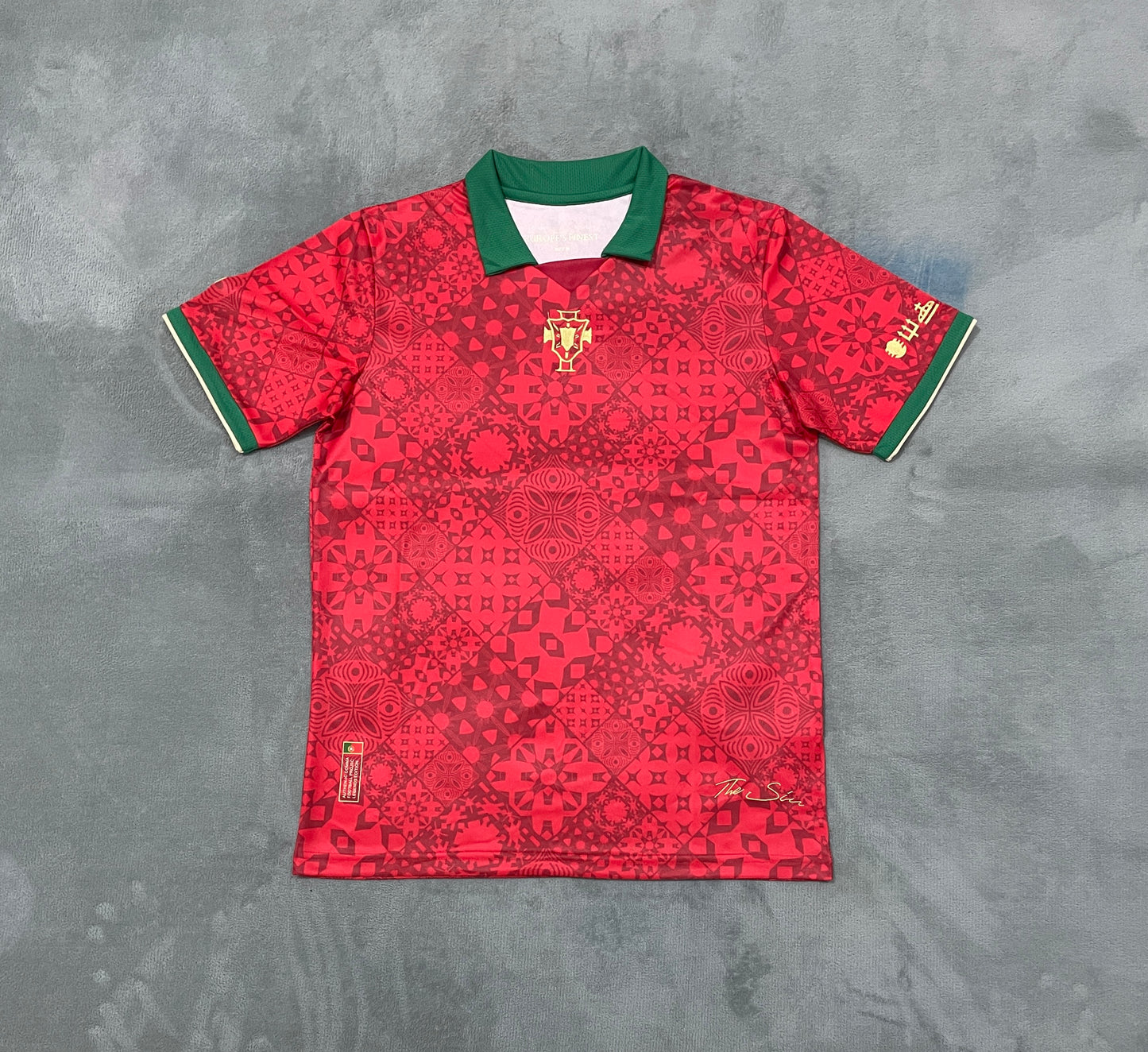 Portugal Concept Red Football Shirt