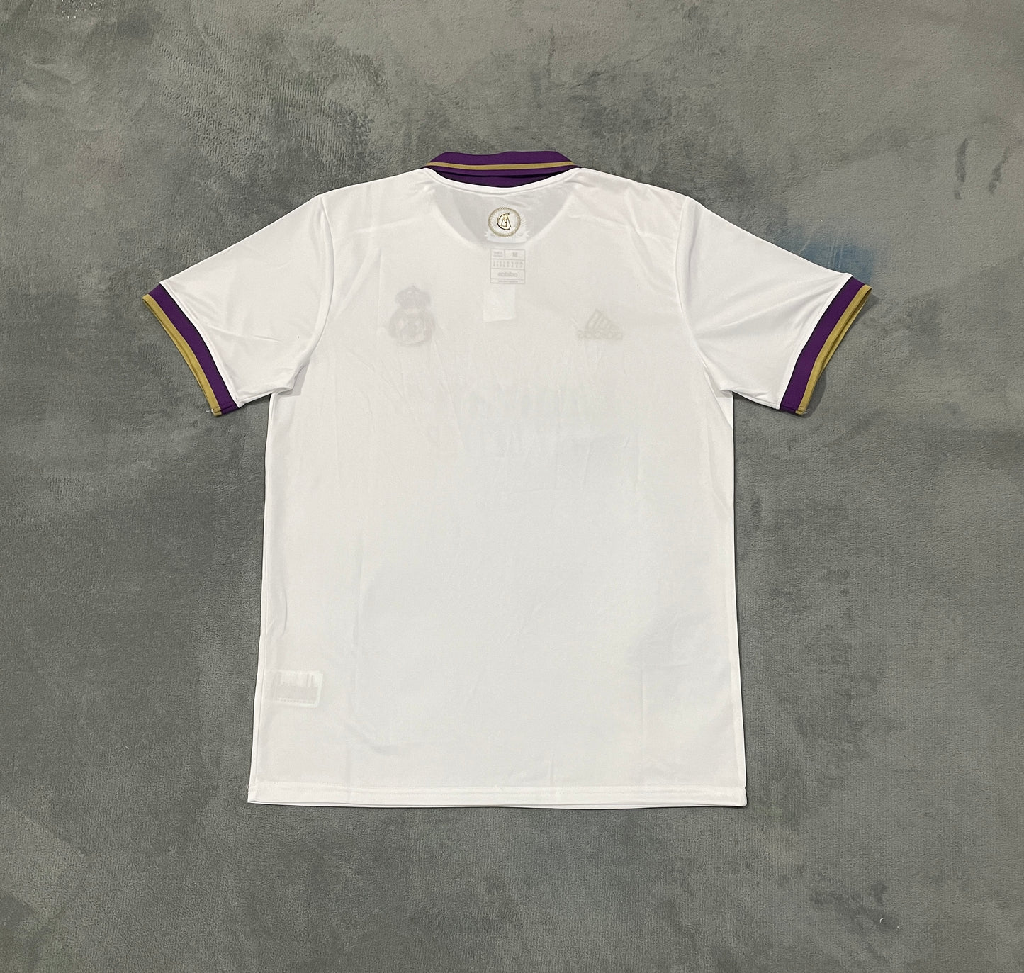 Real Madrid Purple Badge Football Shirt