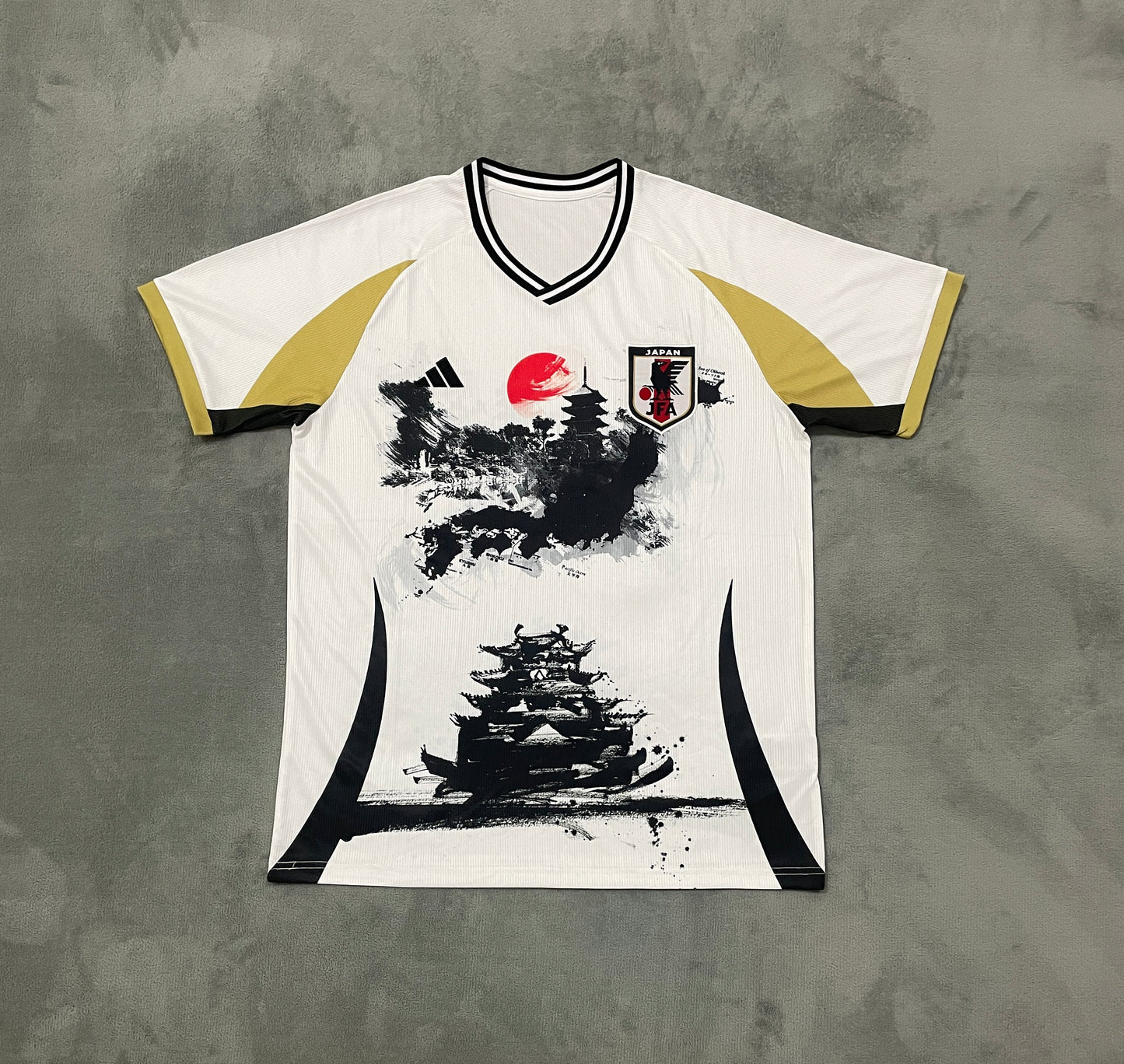 Japan "Gold Temple" Football Shirt