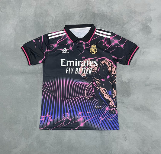 Real Madrid Pink Dragon Football Shirt