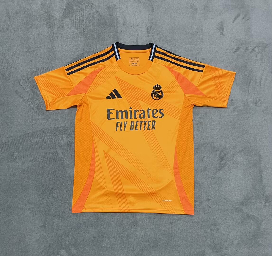 Real Madrid  Orange Football Shirt