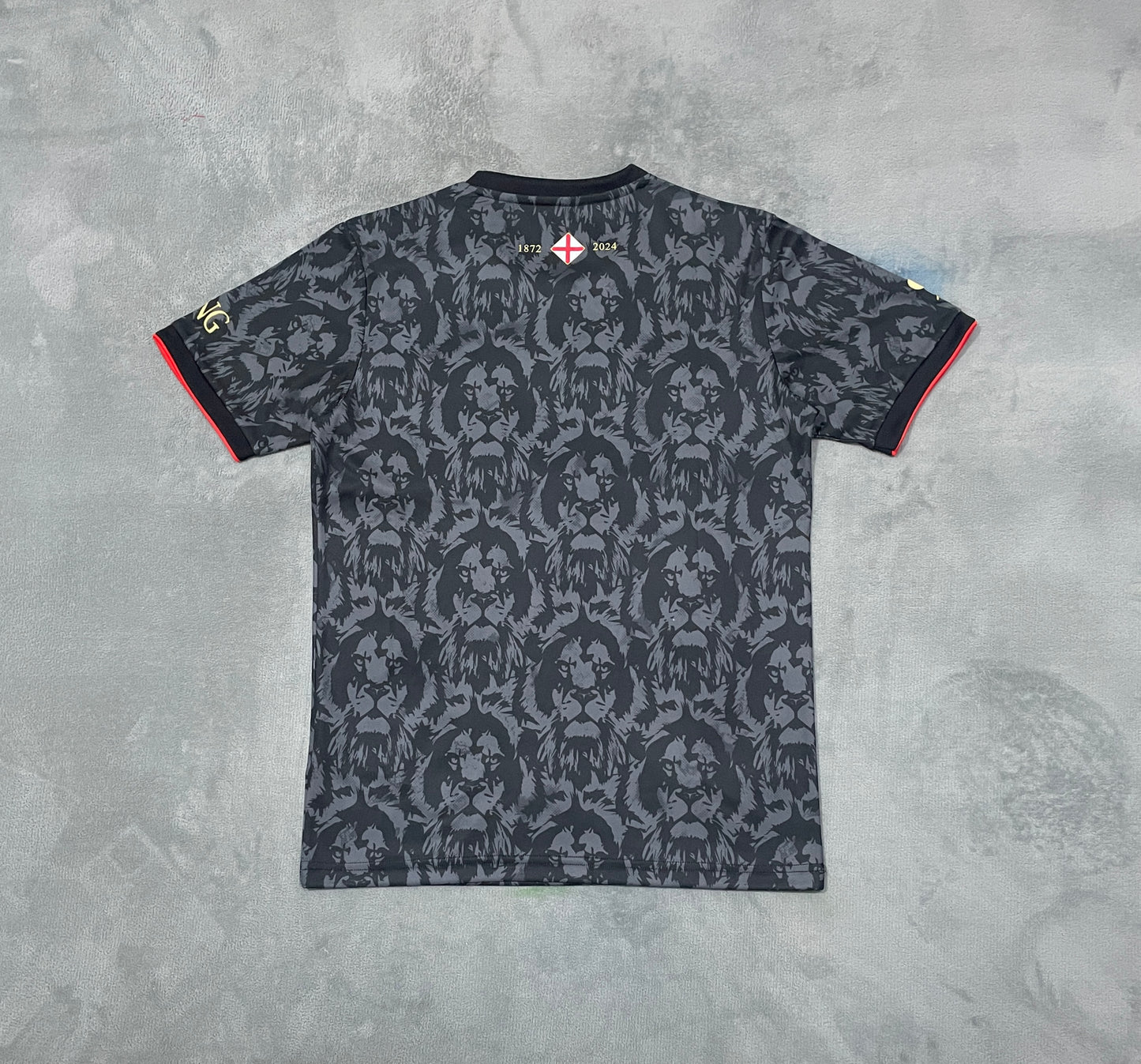 England Concept Black Football Shirt