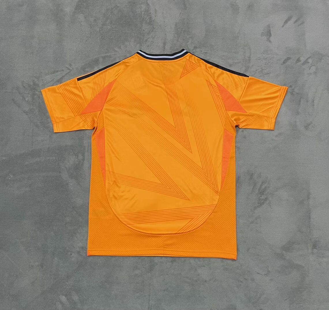 Real Madrid  Orange Football Shirt