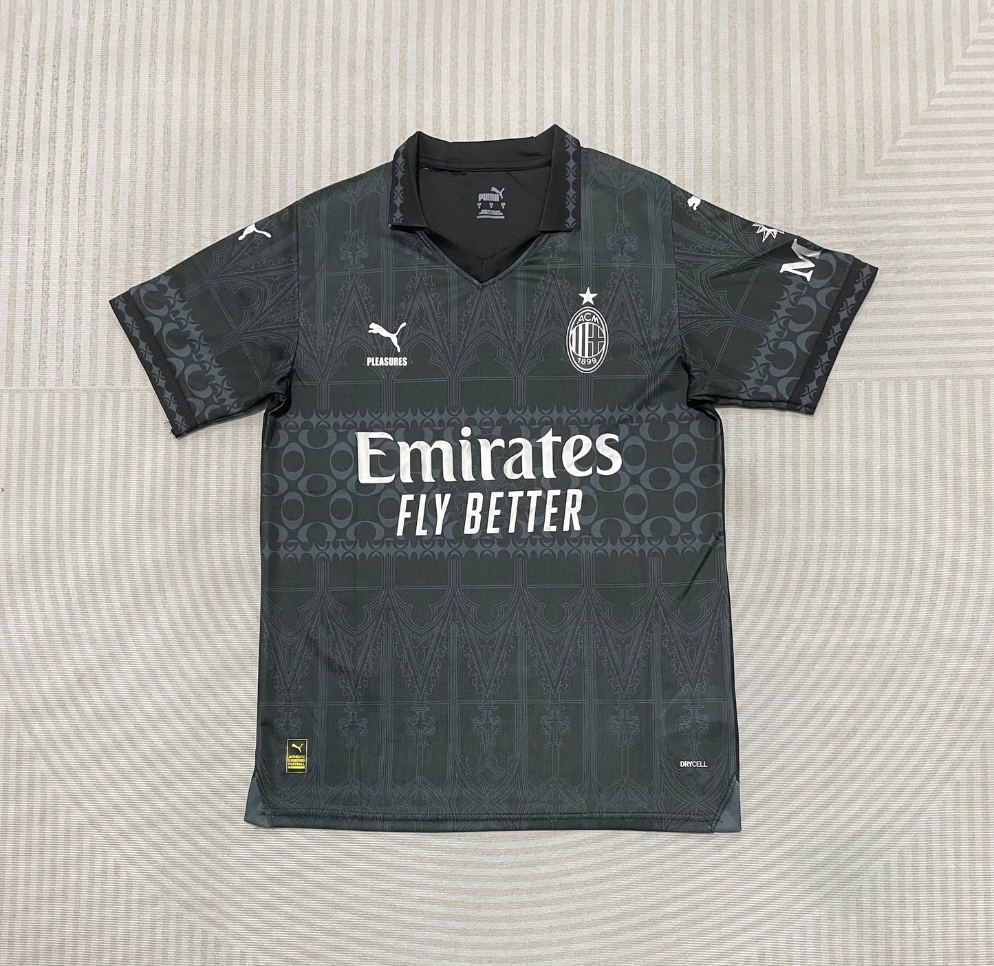 AC Milan Blackout Football Shirt